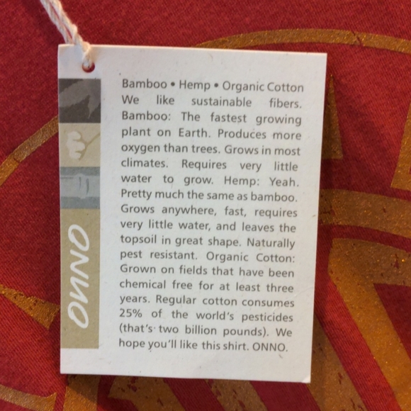Onno Bamboo T-Shirt Red Women's - Picture 4 of 5